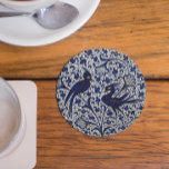 Vintage Italian-Style Love Gifts for Couple Round Paper Coaster<br><div class="desc">Image from a vintage majolica plate from Italy decorated in the celebrated Pomegranate floral style in blue,  white,  and gold dating back to Renaissance Era. A perfect elegant wedding,  anniversary,  birthday,  valentine's gift.</div>