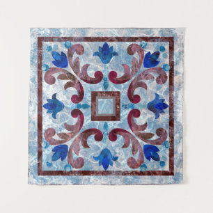 Vintage Italian tile with Moroccan patternabstract Tapestry