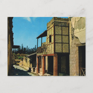 Vintage Italy, Antiquities,Herculaneum, IVth Cardo Postcard