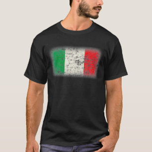 Vintage Italy Flag Cool Italia Italian Flags Gift T-Shirt