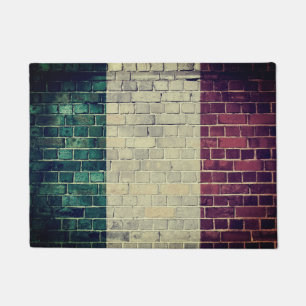 Vintage Italy flag Doormat