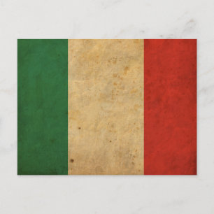 Vintage Italy Flag Postcard