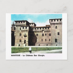 Vintage Italy, Mantova, Castle of St George Postcard