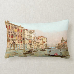 Vintage Italy Palazzo Franchetti Venezia Venice Lumbar Pillow