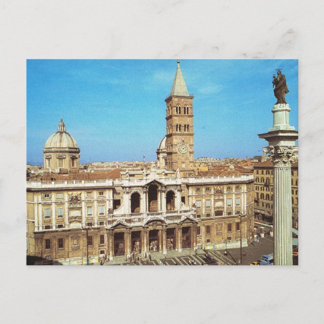 Vintage Italy, Rome, S Maria Maggiore Postcard (Front)