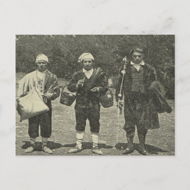 Vintage Italy, Sicily,  Traditional costume Postcard (Front)