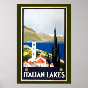 Vintage Italy Travel Advertisement Poster