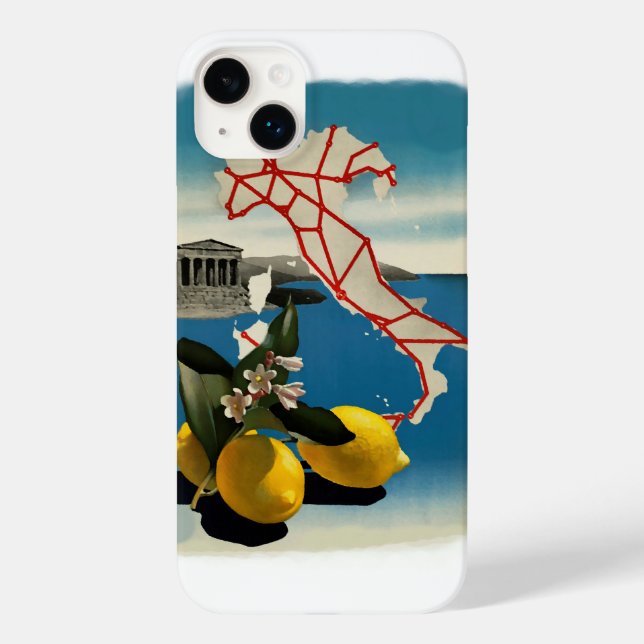 Vintage Italy Travel Case-Mate iPhone Case (Back)