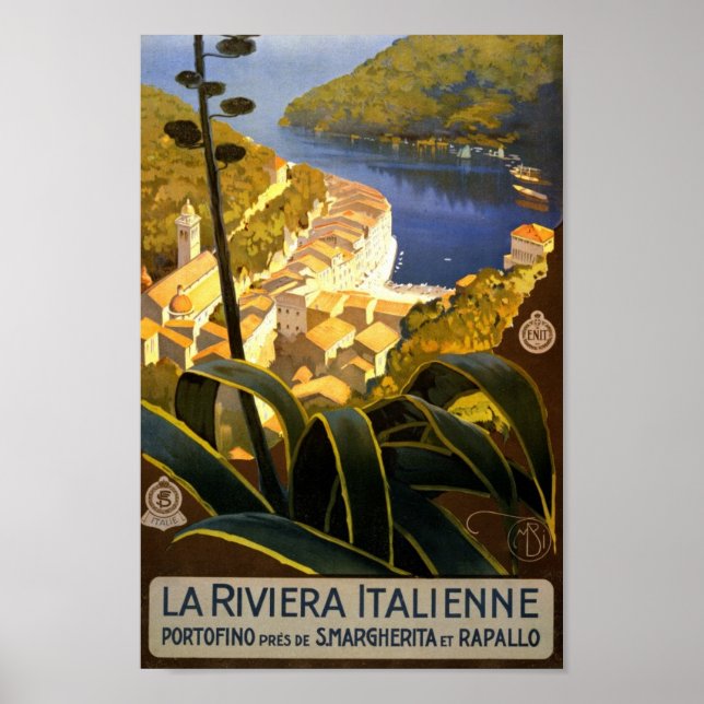 Vintage Italy Travel Poster (Front)