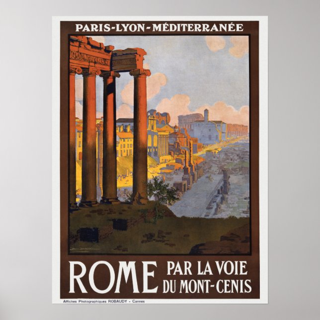 Vintage Italy Travel Poster (Front)