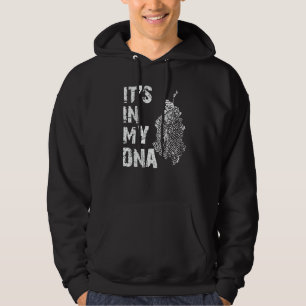 Vintage It's In My DNA Afghanistan Outline Map Afg Hoodie