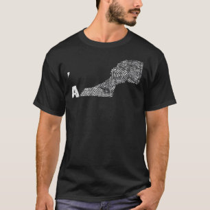 Vintage Its In My DNA Morocco Fingerprint Map Moro T-Shirt