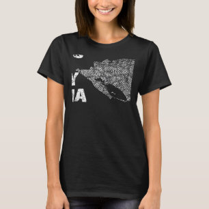 Vintage Its In My DNA Nicaragua Outline Map Nicara T-Shirt