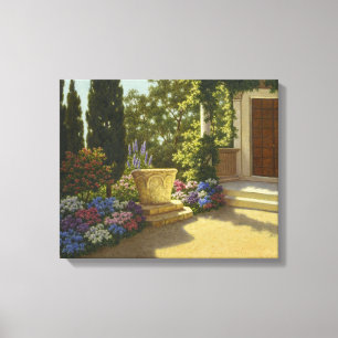 Vintage Ivan Choultse Jardin Villa Cypris Canvas Print