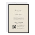 Vintage Ivory & Black All in One Old Money Wedding
