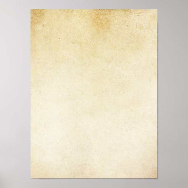 Vintage Ivory Grunge Parchment Paper Background Poster (Front)