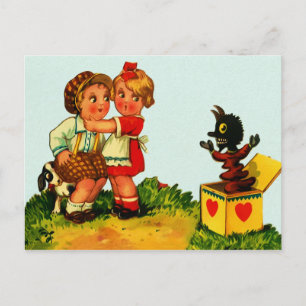 Vintage Jack in the Box Postcard