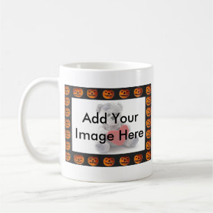 Vintage Jack o' Lantern Frame Pattern Image Coffee Mug
