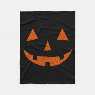 Vintage Jack o Lantern JackoLantern Pumpkin Face Fleece Blanket