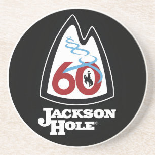 Vintage Jackson Hole Ski Resort wyoming gits Coaster