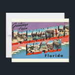 Vintage Jacksonville Beach Florida Postcard<br><div class="desc">A vintage postcard for Jacksonville Beach,  Florida repurposed!</div>