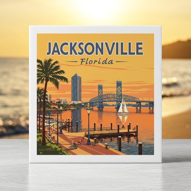 Vintage Jacksonville Florida Tile (Creator Uploaded)