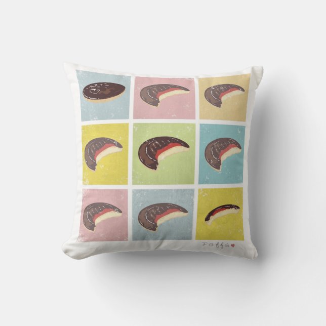 Vintage Jaffa Cakes Pillow (Front)