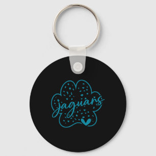 Vintage Jaguars School Sports Team Spirit Back To Keychain