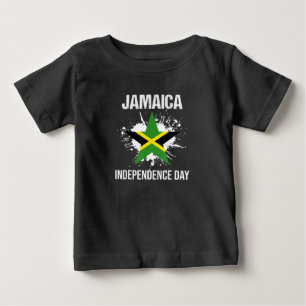 Vintage Jamaica Flag Jamaican Independence Day 6Th Baby T-Shirt