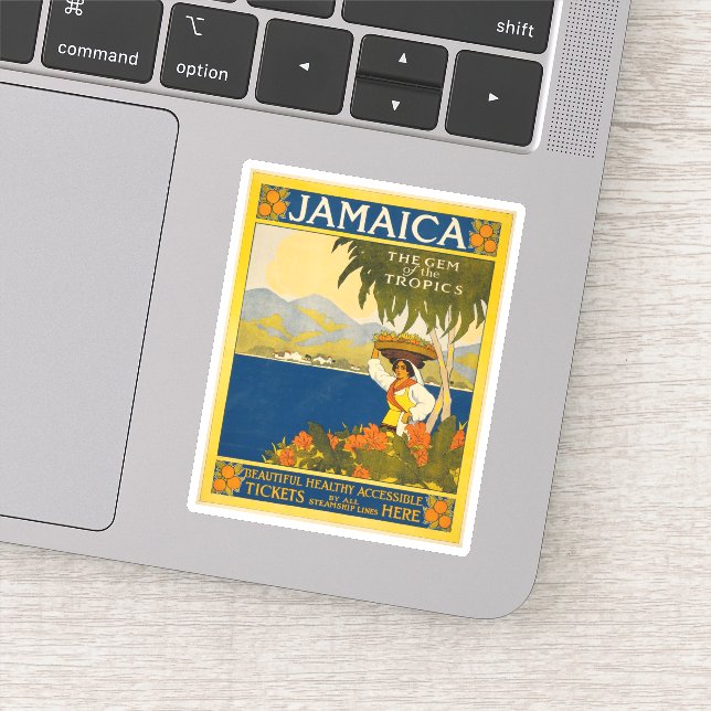 Vintage Jamaica Gem of the Tropics Travel (Detail)