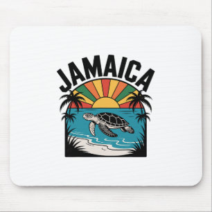 Vintage Jamaica Reggae Vacation Mouse Pad