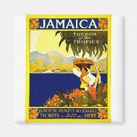 Vintage Jamaica Travel Poster