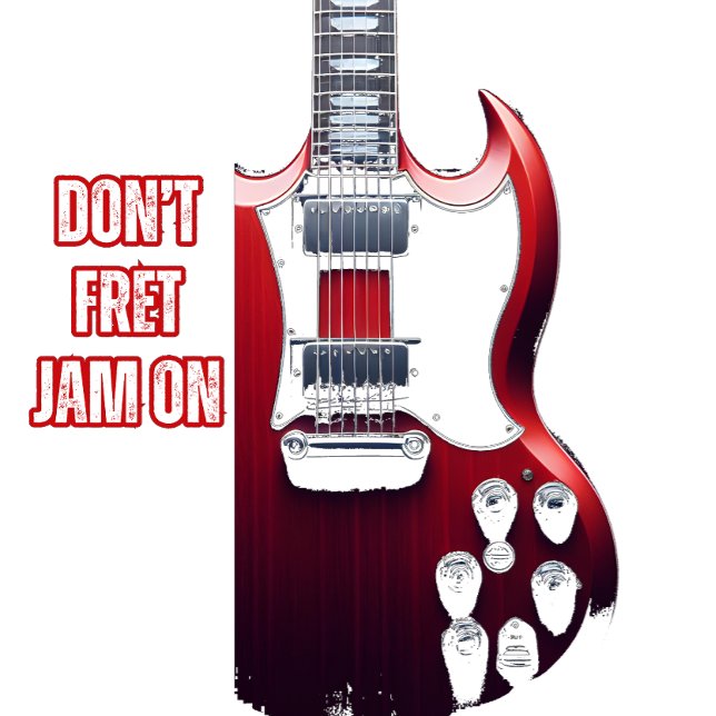 Vintage Jamming Guitar Notes T-Shirt (Creator Uploaded)