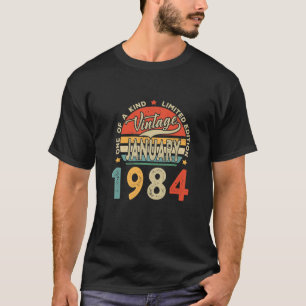 Vintage January 1984 38Th Bday Limited Edition 38 T-Shirt