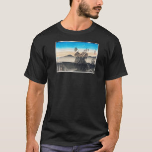 Vintage Japan Art Evening Moon Over Kobe By Goyo H T-Shirt