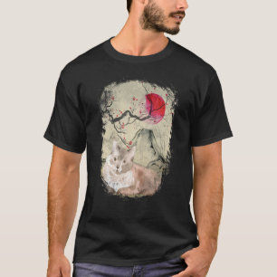 Vintage Japan Cat Japanese Woodblock T-Shirt