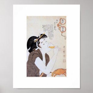 Vintage Japanese Art 1800's Poster