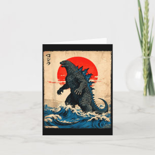Vintage Japanese Art Kaiju Monster Card