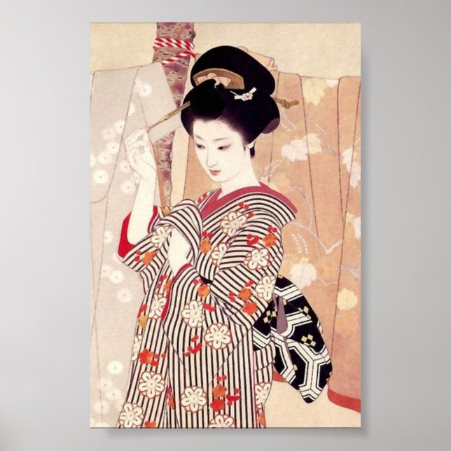 Vintage Japanese Art Shimura Tatsumi Poster (Front)