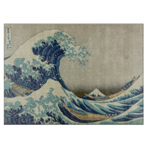 Vintage Japanese Art, The Great Wave by Hokusai Cutting Board