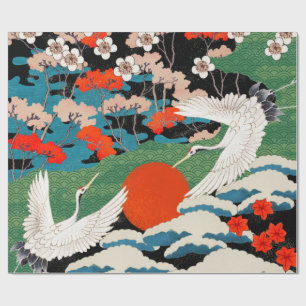Vintage Japanese Art  Wrapping Paper