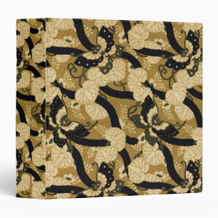 Vintage Japanese Butterfly G.A. Audsley Pattern Binder