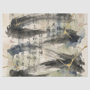 Vintage Japanese Calligraphy Art (1) Tissue Paper