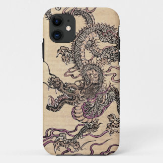 Vintage Japanese Dragon Fantasy Art iPhone Case