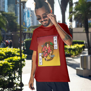 Vintage Japanese Dragon With Tattoo T-Shirt