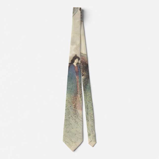 Vintage Japanese Fairy Tale, The Moon Maiden Tie (Front)