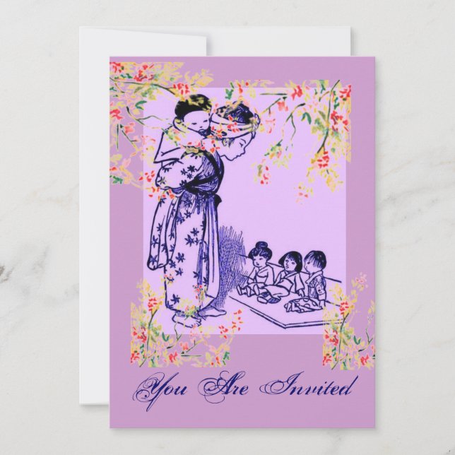 Vintage Japanese Fashions Invitation (Front)