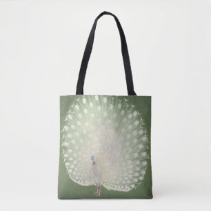 Vintage Japanese Fine Art   Peacock Tote Bag
