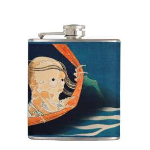 Vintage Japanese Horror Hip Flask