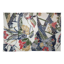 Vintage Japanese Kimono Textile (Bingata)